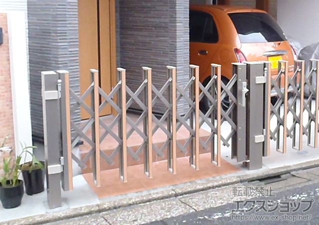 東京都大田区ののカーゲート アルシャインHG ノンキャスター 片開き マテリアルカラ- 施工例