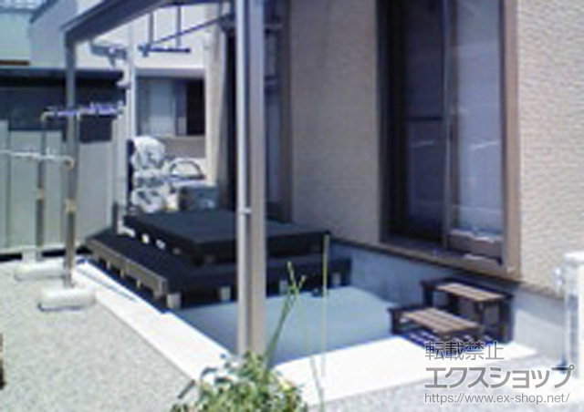 滋賀県彦根市ののウッドデッキ リウッドデッキ 200 単体 施工例