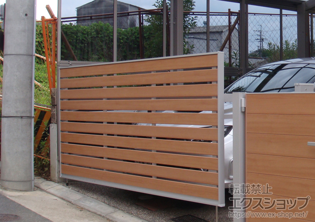 大阪府枚方市ののカーゲート オーバードアS5型 手動式 施工例