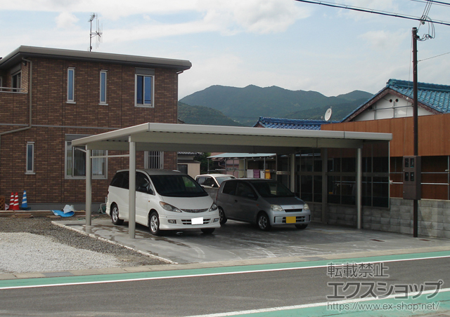 三重県熊野市ののカーポート レオンポートneo 3台用 積雪対応〜50? 施工例