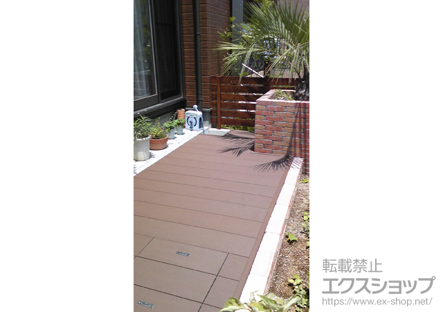 愛知県みよし市ののウッドデッキ リウッドデッキ 200 単体 施工例