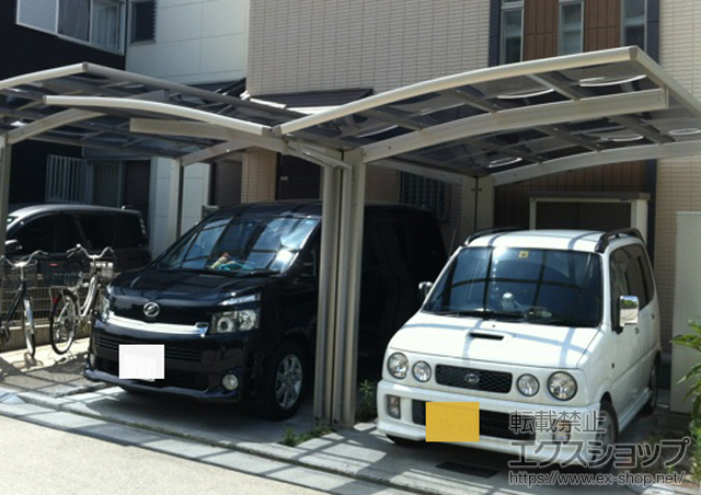 大阪府堺市ののカーポート レイナポート Y合掌 積雪〜20cm対応 施工例