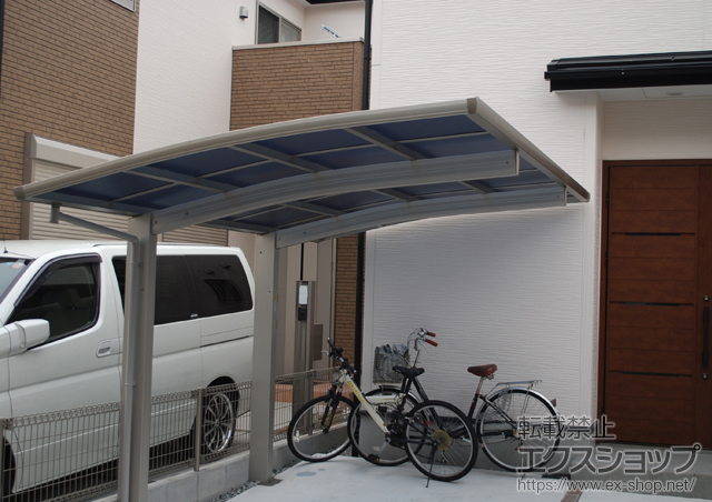 兵庫県尼崎市ののカーポート プレシオスポート?積雪〜20?対応 施工例