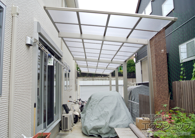 千葉県市原市ののカーポート エフルージュ 縦連棟 積雪〜20cm対応 施工例