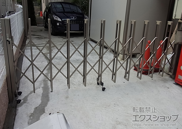 東京都杉並区ののカーゲート アルシャインII L型 Aタイプ ノンレール 片開き 360S 施工例