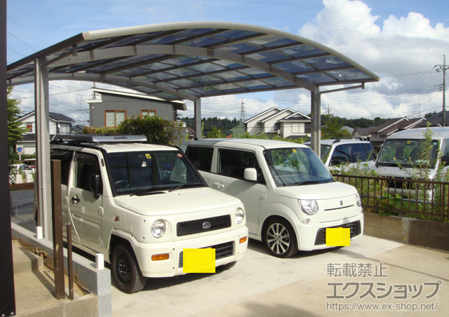千葉県印旛郡栄町ののカーポート レイナツインポート 積雪〜20cm対応 施工例