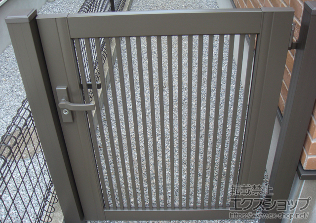 千葉県野田市のLIXIL リクシル（トステム）の門扉 プレリオ　R2型 片開き 施工例