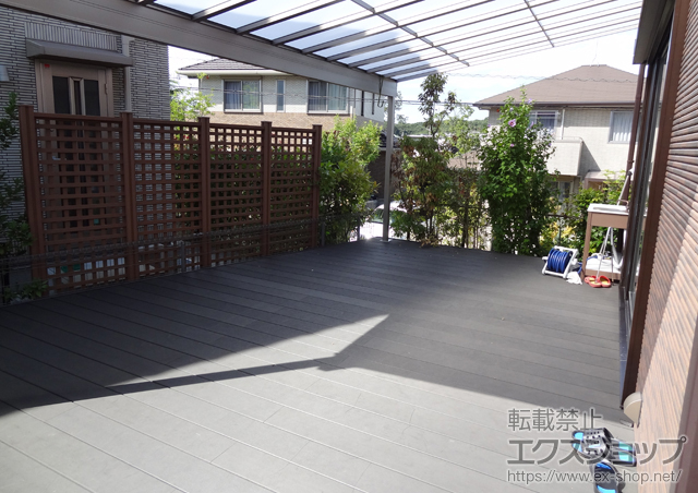 奈良県奈良市のLIXIL リクシル（トステム）のウッドデッキ リコステージII 施工例