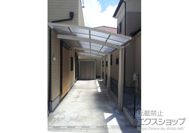 千葉県船橋市のの二重窓（内窓）、物置・屋外倉庫、カーポート レイナポート 縦連棟 積雪〜20cm対応 施工例