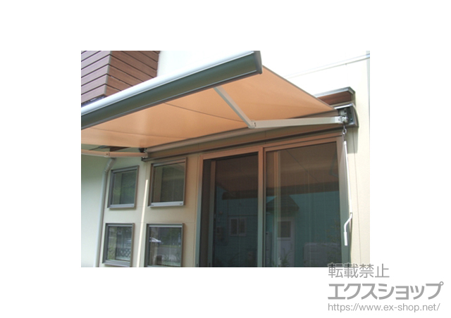 岩手県盛岡市のLIXIL リクシル（トステム）のオーニング・日よけ 彩鳥S型 ボックスタイプ 施工例