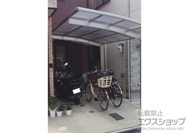 大阪府池田市ののカーポート レイナポート 積雪〜20cm対応 施工例