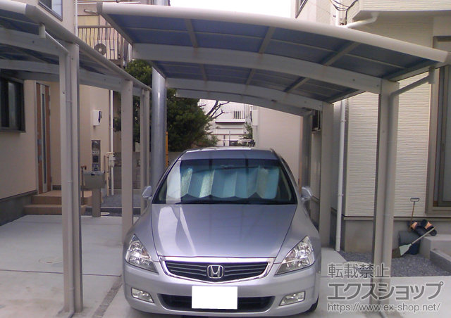 千葉県鎌ケ谷市ののカーポート レイナポート 延長 積雪〜20cm対応 施工例