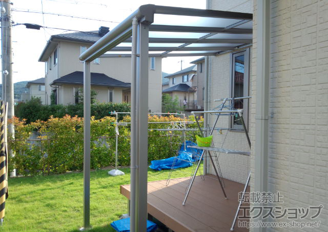 兵庫県川西市ののテラス屋根 ヴェクターテラス F型 テラスタイプ 積雪〜20?対応 施工例