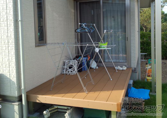 兵庫県川西市ののウッドデッキ リウッドデッキ 200 単体 施工例