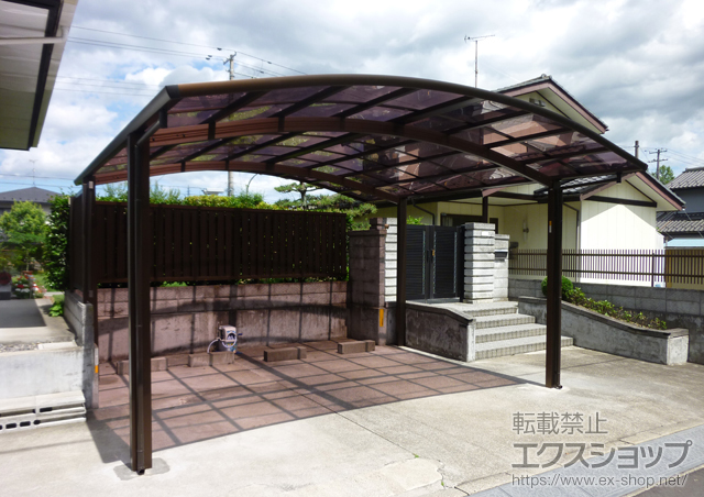 宮城県柴田郡柴田町ののカーポート レイナツインポート 積雪〜20cm対応 施工例