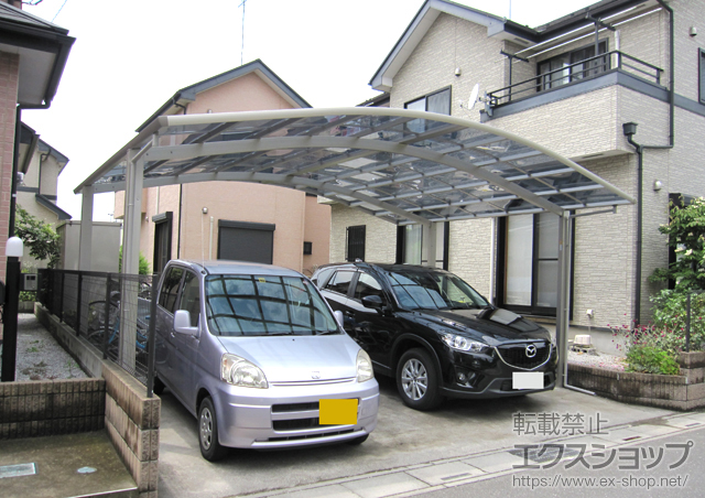 埼玉県行田市ののカーポート レイナツインポート 積雪〜20cm対応 施工例