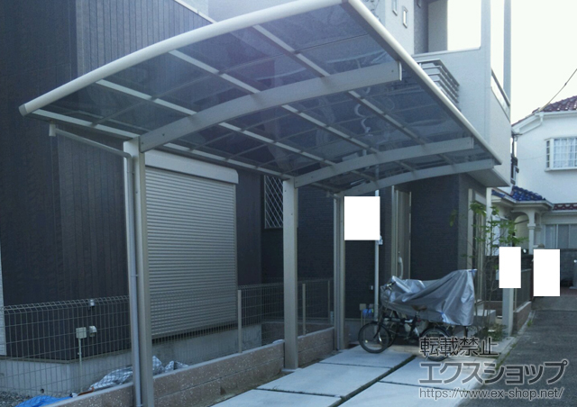 兵庫県尼崎市ののカーポート レイナポート 延長 積雪〜20cm対応 施工例