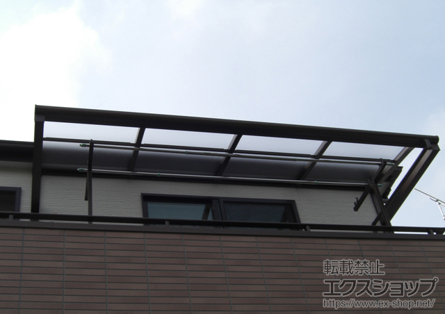 千葉県柏市ののバルコニー・ベランダ屋根 ヴェクターテラス R型 ルーフタイプ 単体 施工例