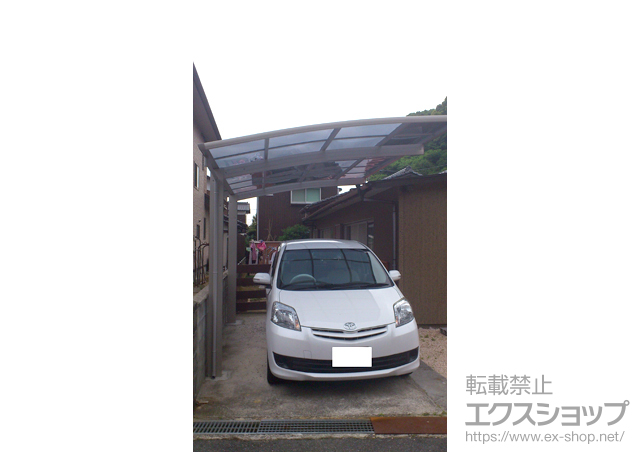 山口県下松市ののカーポート プレシオスポート 積雪〜20cm対応 施工例