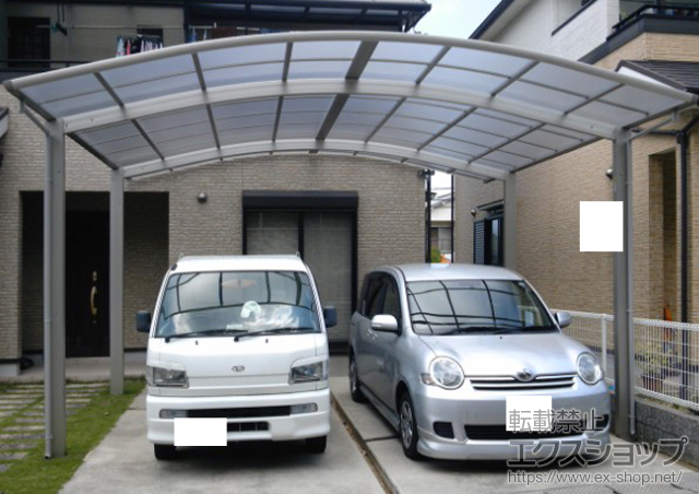 大阪府富田林市ののカーポート レイナツインポート 積雪〜20cm対応 施工例