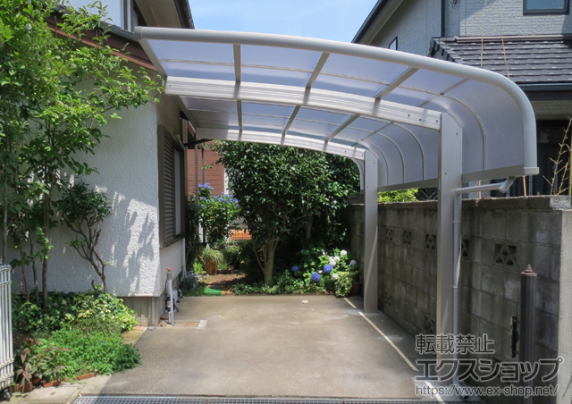 茨城県水戸市ののカーポート レイナキャップポート 積雪〜20cm対応 施工例