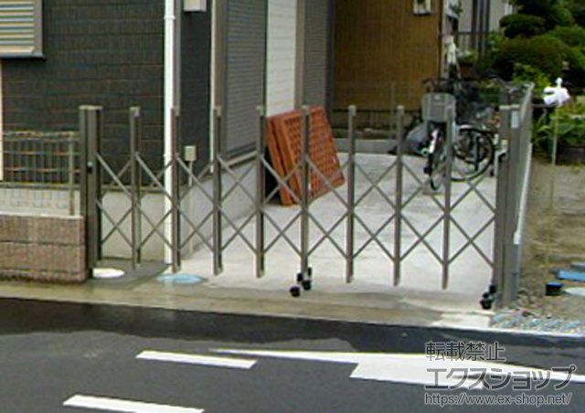 神奈川県平塚市ののカーゲート アルシャインII L型 Aタイプ ノンレール 片開き 施工例