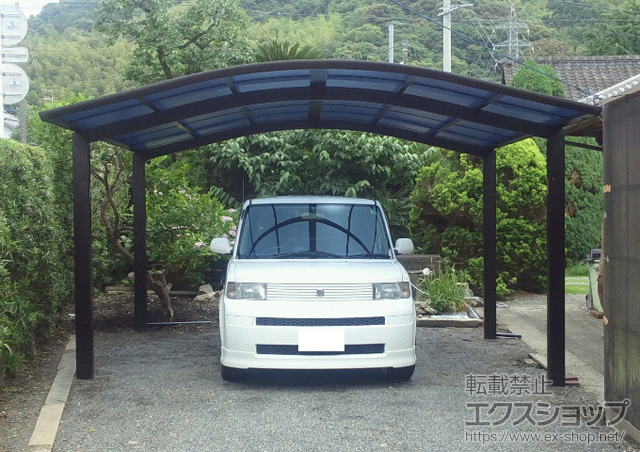 熊本県八代市ののカーポート レイナツインポート 積雪〜20ｃｍ対応 施工例