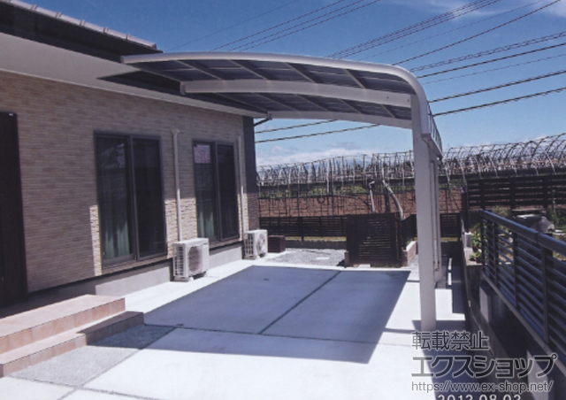 熊本県熊本市ののカーポート レイナキャップポート 積雪〜20cm対応+レイナキャップポート 着脱式サポート 施工例