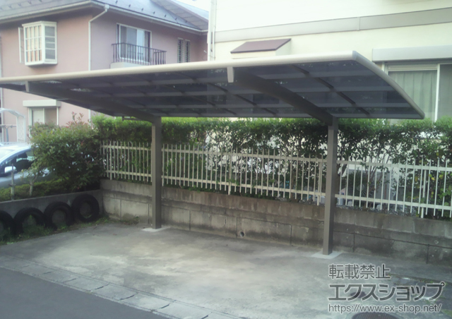 宮城県仙台市のLIXIL リクシル（トステム）のカーポート カーブポートシグマIII　積雪〜30cm対応 施工例