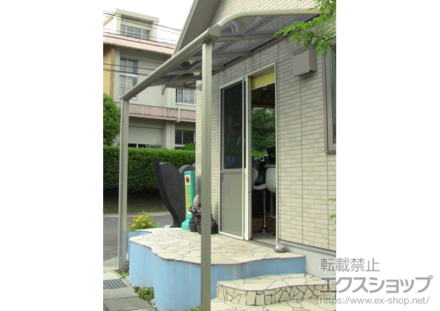 鹿児島県姶良市ののテラス屋根 プレシオステラスR型 テラスタイプ 単体 積雪〜20cm対応 施工例