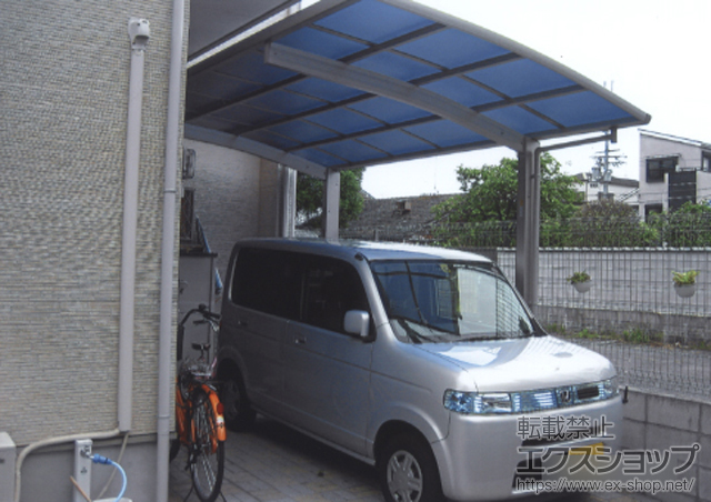 大阪府東大阪市ののカーポート プレシオスポート 積雪〜20cm対応 施工例