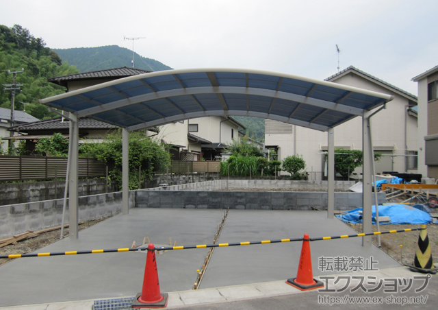 静岡県静岡市ののカーポート レイナツインポート 積雪〜20cm対応 施工例