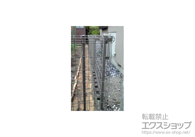 岐阜県各務原市ののフェンス・柵 ハイグリッドフェンスUF8型 フリーポールタイプ 施工例