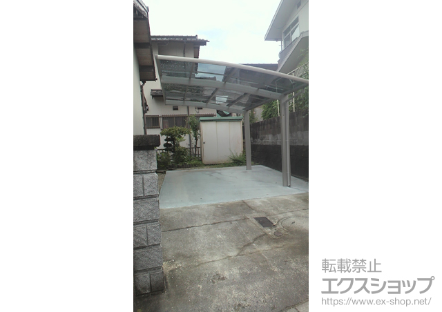 山口県岩国市ののカーポート プレシオスポート 積雪〜20cm対応 施工例