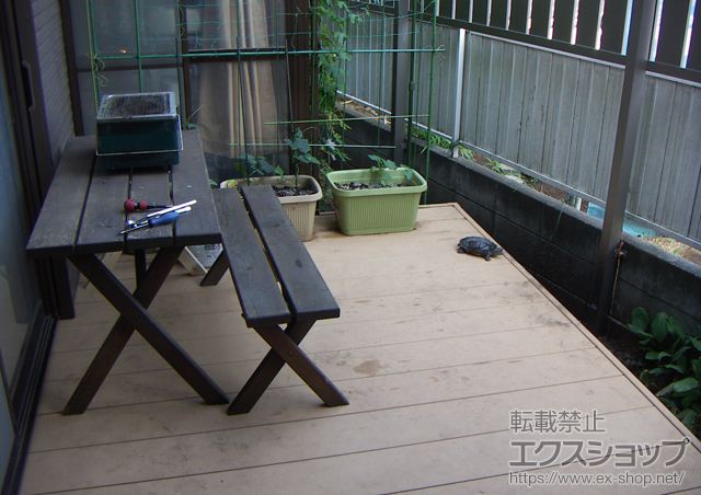 神奈川県横浜市ののウッドデッキ リウッドデッキ 200 単体 施工例