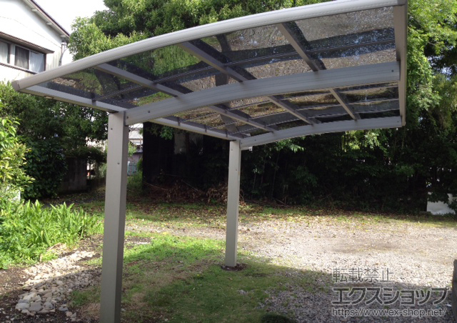 栃木県栃木市ののカーポート プレシオスポート 積雪〜20cm対応 施工例