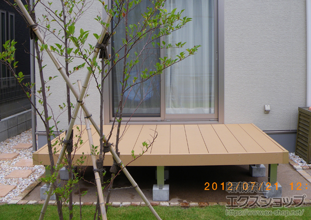 茨城県龍ケ崎市ののウッドデッキ リウッドデッキ 200 単体 施工例