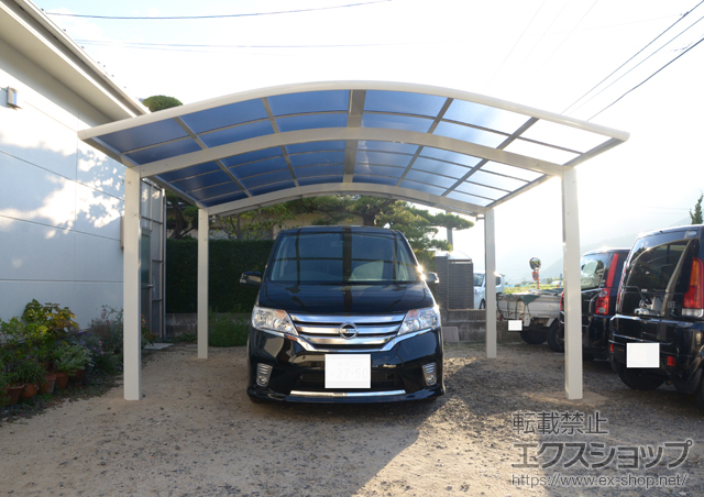 島根県出雲市ののカーポート レイナツインポート 積雪〜20?対応 施工例