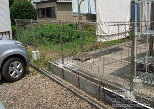 愛知県小牧市ののフェンス・柵 ハイグリッドフェンスUF8型 フリーポールタイプ 施工例