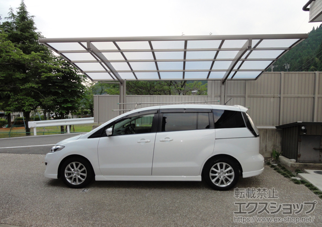 岐阜県郡上市のLIXIL リクシル（トステム）のカーポート カーブポートシグマIII 積雪〜30cm対応+カーブポートシグマIII 着脱式サポート 施工例