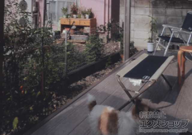 埼玉県坂戸市のLIXIL リクシル（トステム）のテラス屋根 ライザ-テラス R型 テラスタイプ 積雪〜20?対応 施工例