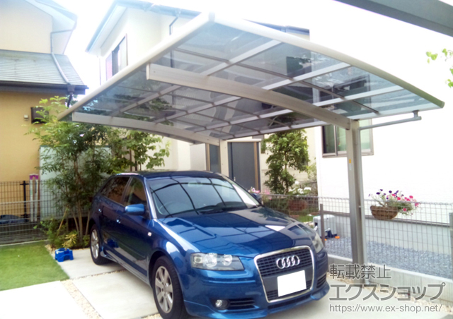 千葉県流山市ののカーポート プレシオスポート 積雪〜20cm対応 施工例