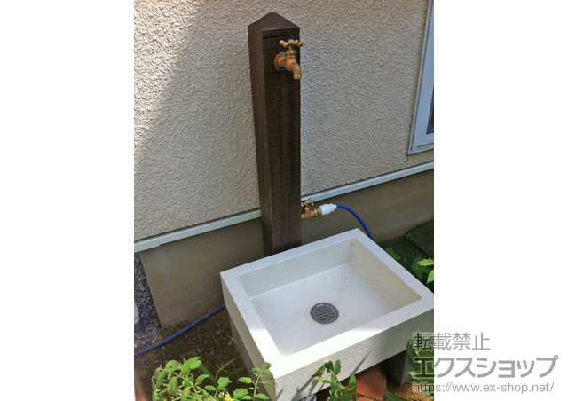 千葉県松戸市のの立水栓・ガーデンシンク 立水栓ユニット モ・エットＬ 施工例