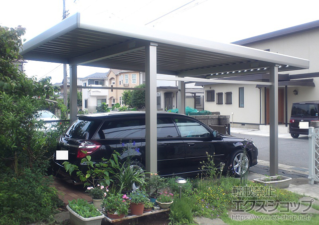 千葉県千葉市ののカーポート レオンポートneo 標準鼻隠し 積雪〜50cm対応 施工例