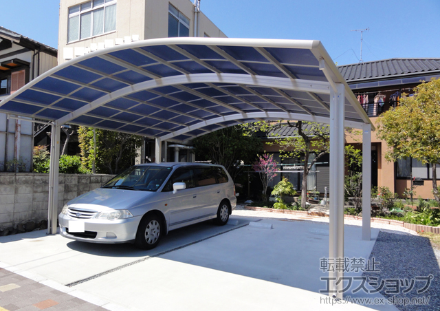 群馬県渋川市ののカーポート レイナツインポート 積雪〜20cm対応 施工例
