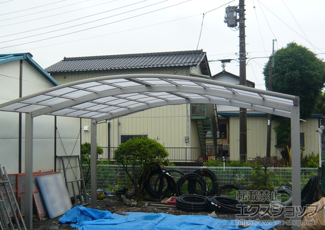 茨城県水戸市ののカーポート レイナツインポート 積雪〜20ｃｍ対応 施工例