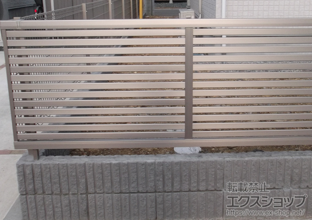 岩手県北上市ののフェンス・柵 シャレオR3型フェンス フリーポールタイプ 施工例