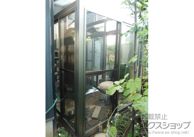 千葉県佐倉市のLIXIL リクシル（トステム）のテラス囲い・サンルーム ほせるんですII F型 施工例