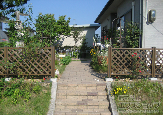 山形県東村山郡中山町ののフェンス・柵 ステイウッドフェンスM1型 施工例