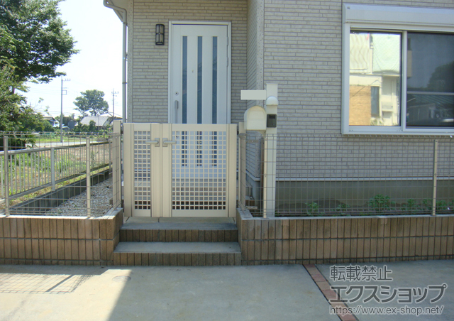 埼玉県熊谷市ののフェンス・柵 イーネットフェンス1F型 フリーポールタイプ 施工例